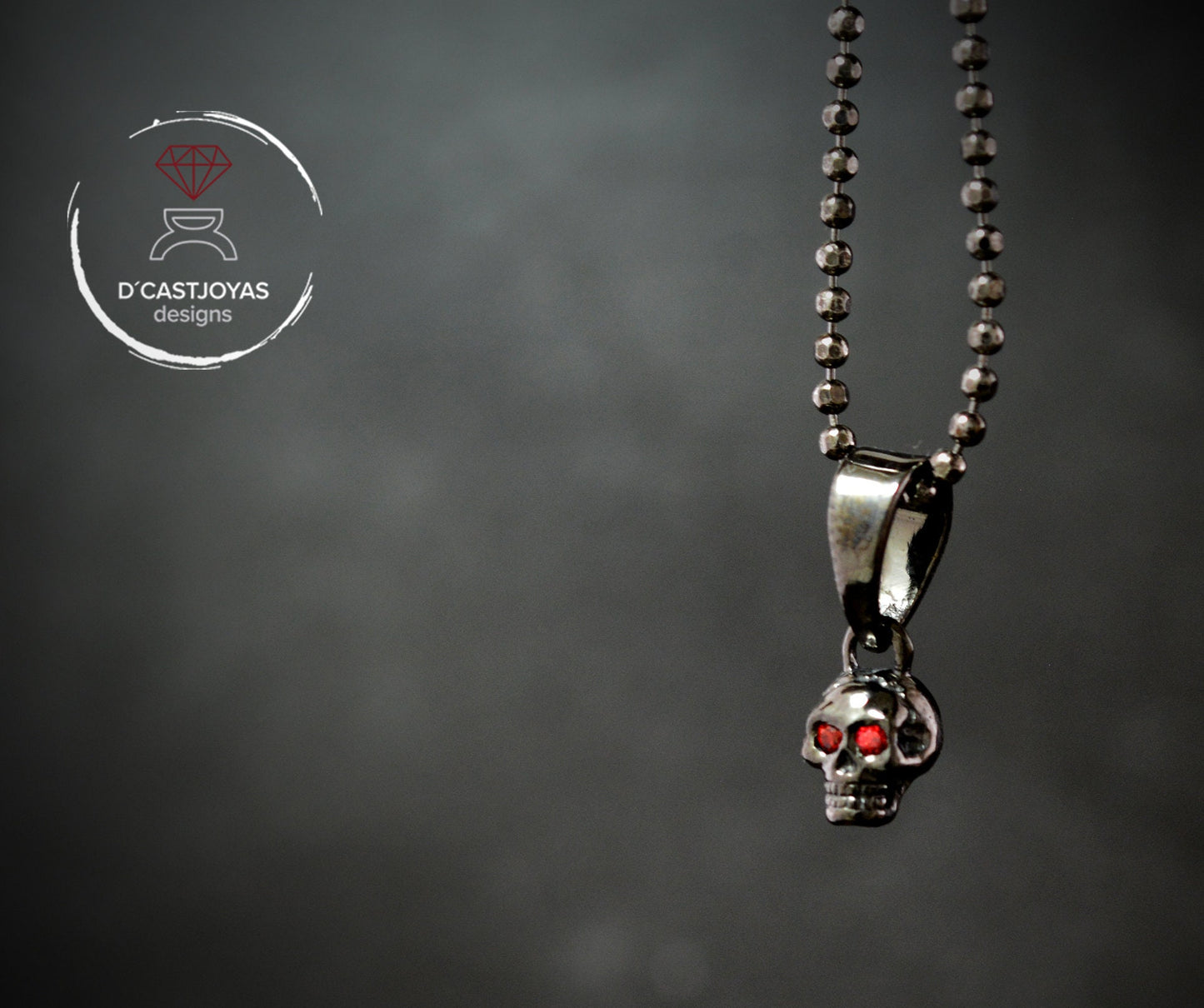 Colgante plata calavera pequeña, Colgante cráneo humano, Colgante plata artesanal, Joyería urbana, Estilo punk, Joyería unisex