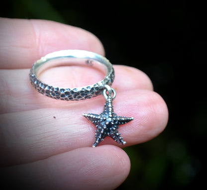 Anillo Estrella de Ítaca en Plata de Ley