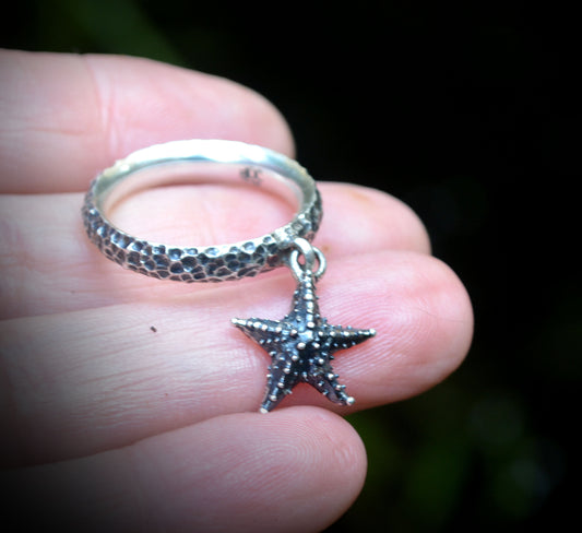 Anillo Estrella de Ítaca en Plata de Ley