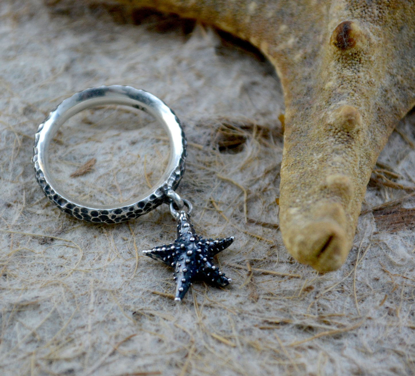 Anillo Estrella de Ítaca en Plata de Ley