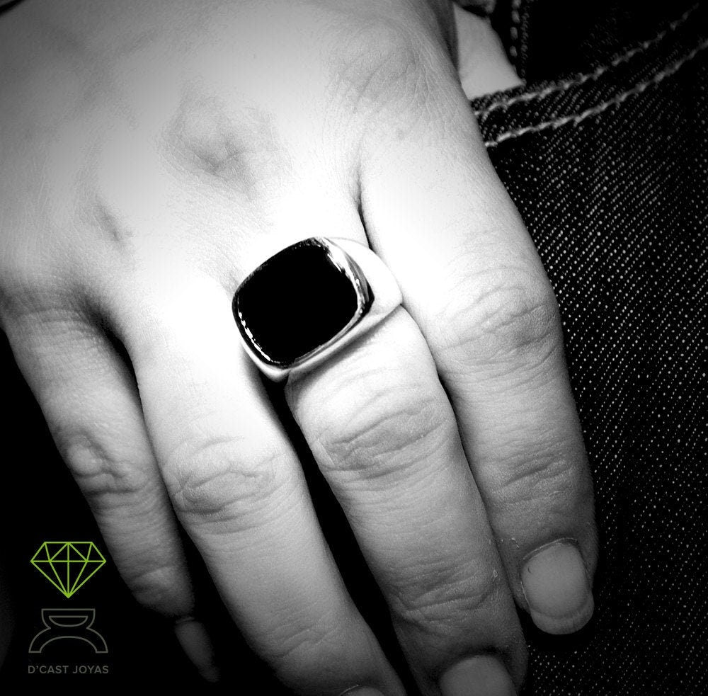 Anillo sello con ojo de tigre - D´Cast
