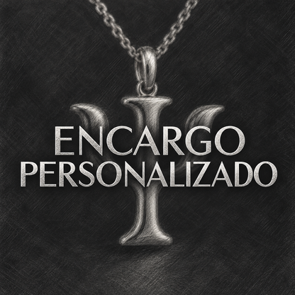 Colgante personalizado · Letra Psi en plata de ley. Reservado