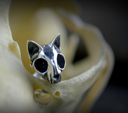 Pendientes tiny felinos místicos – Plata de ley artesanal