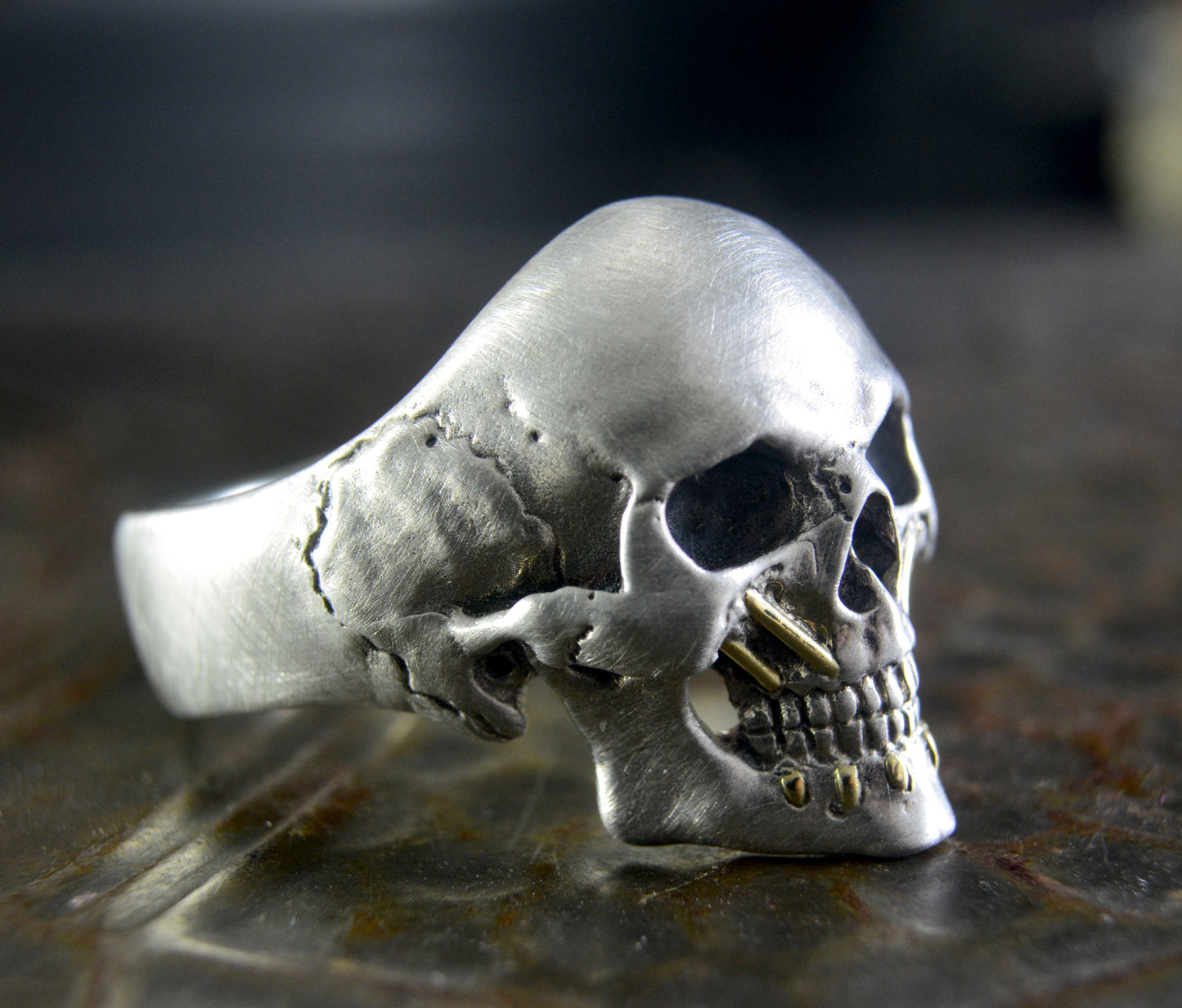 Personalized skull rings, Reserved to J.