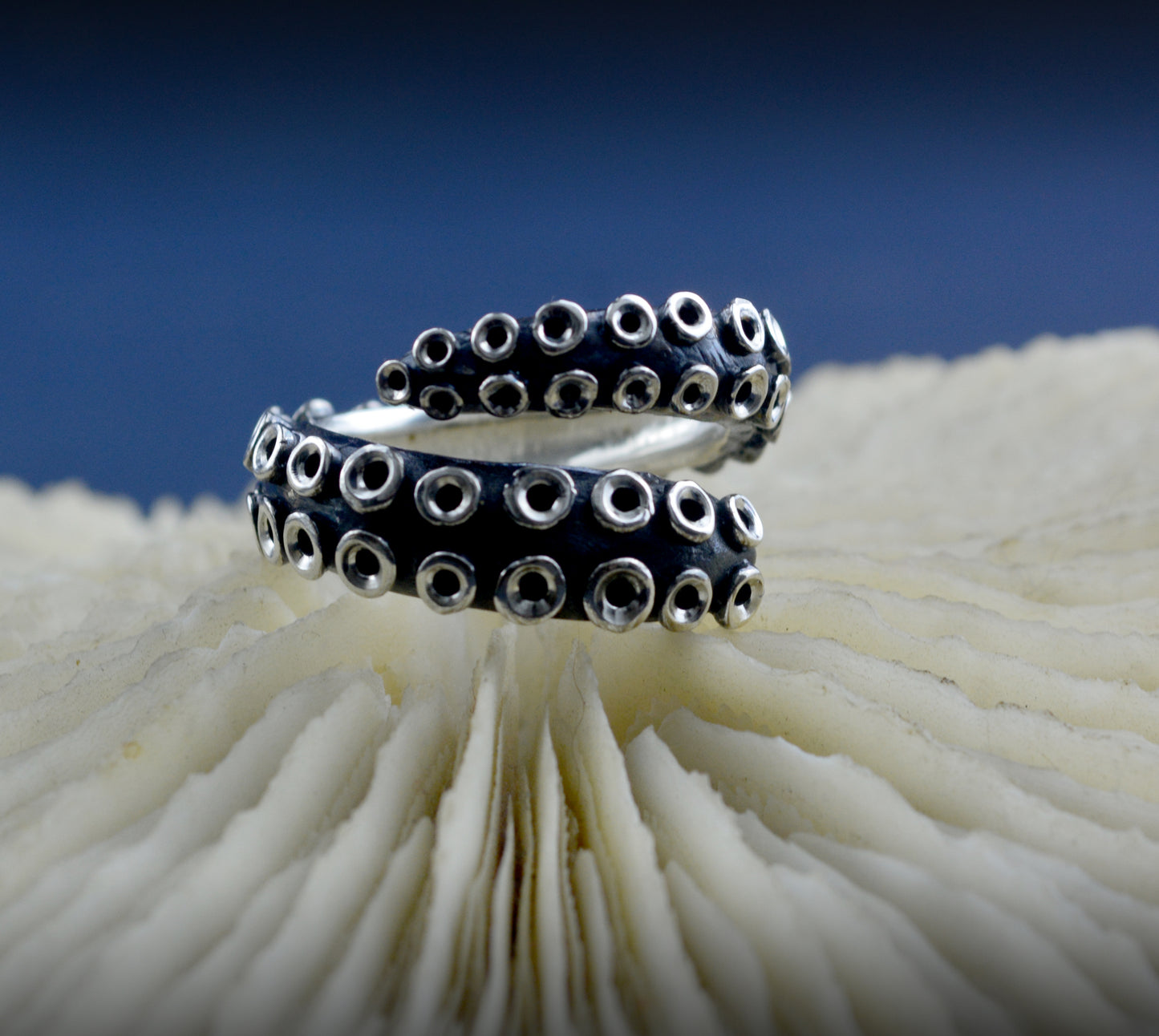 Anillo plata 925 pulpo, anillo tentáculo de pulpo, Anillo plata oxidada, Anillo hombre, Joyería del mar, Joyería unisex, Anillo artesanal - D´Cast
