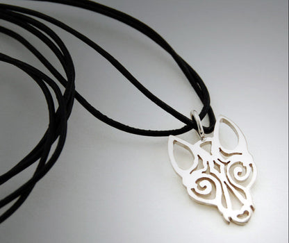 18k and 14k gold pendant viking wolf handmade
