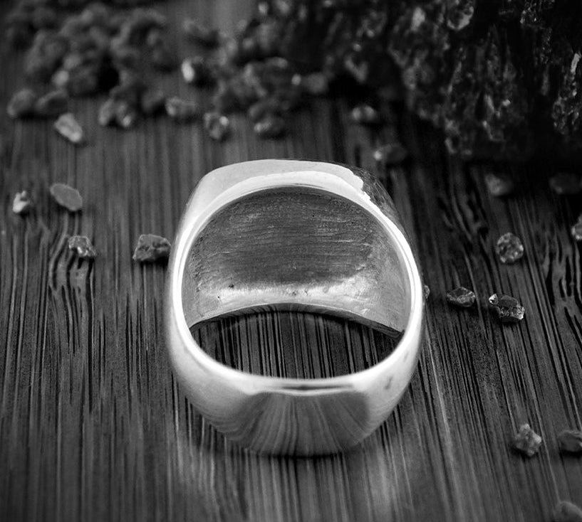 Anillo sello con ojo de tigre - D´Cast