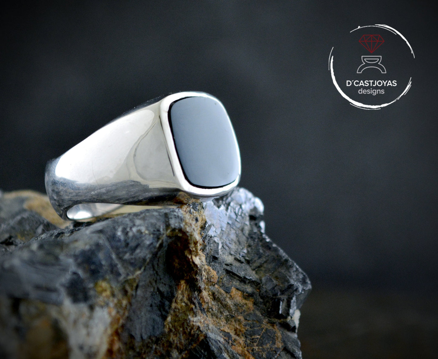 Anillo sello con ojo de tigre - D´Cast