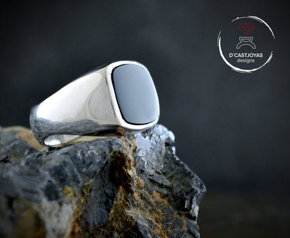 Anillo sello con ojo de tigre - D´Cast