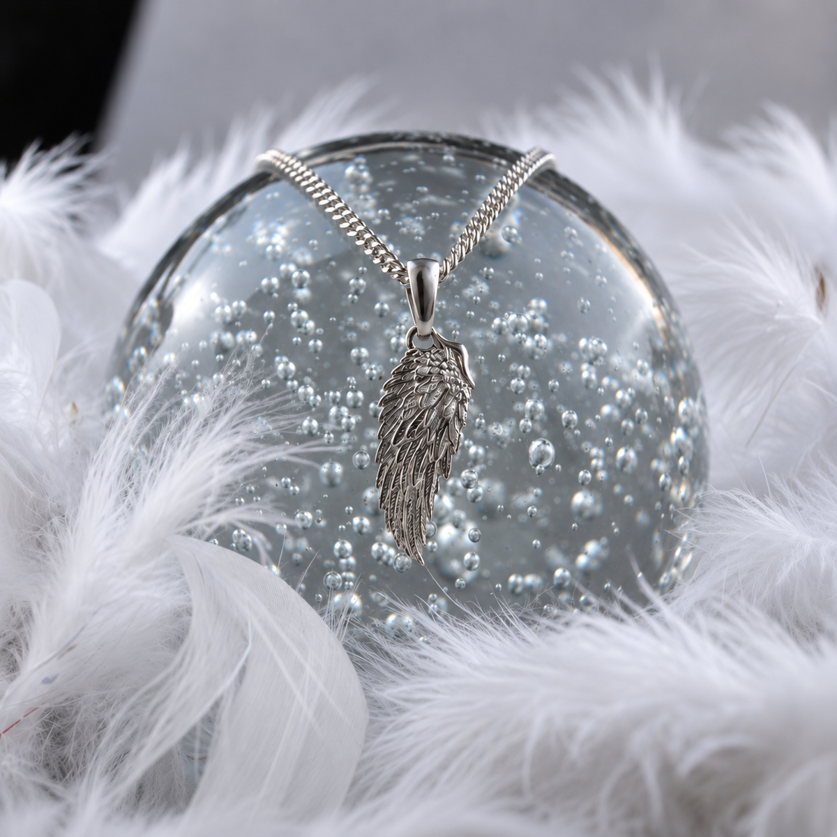 Colgante Ala de Ángel Pequeña en Plata 925