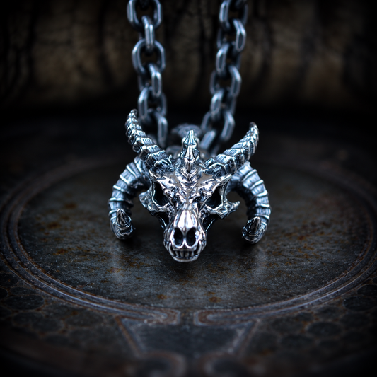Silver Skull and Crossbones Pendant, Jolly Roger Necklace, Realistic Pirate Skull, Memento Mori