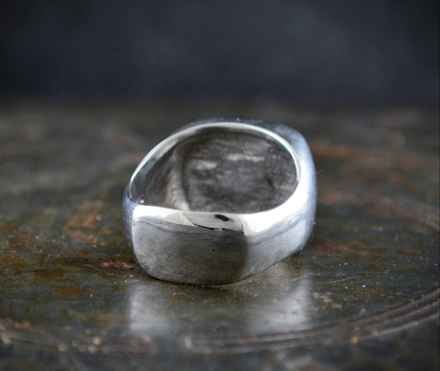 Anillo sello con ojo de tigre - D´Cast