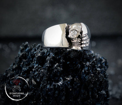 Anillo calavera Winter is coming grande