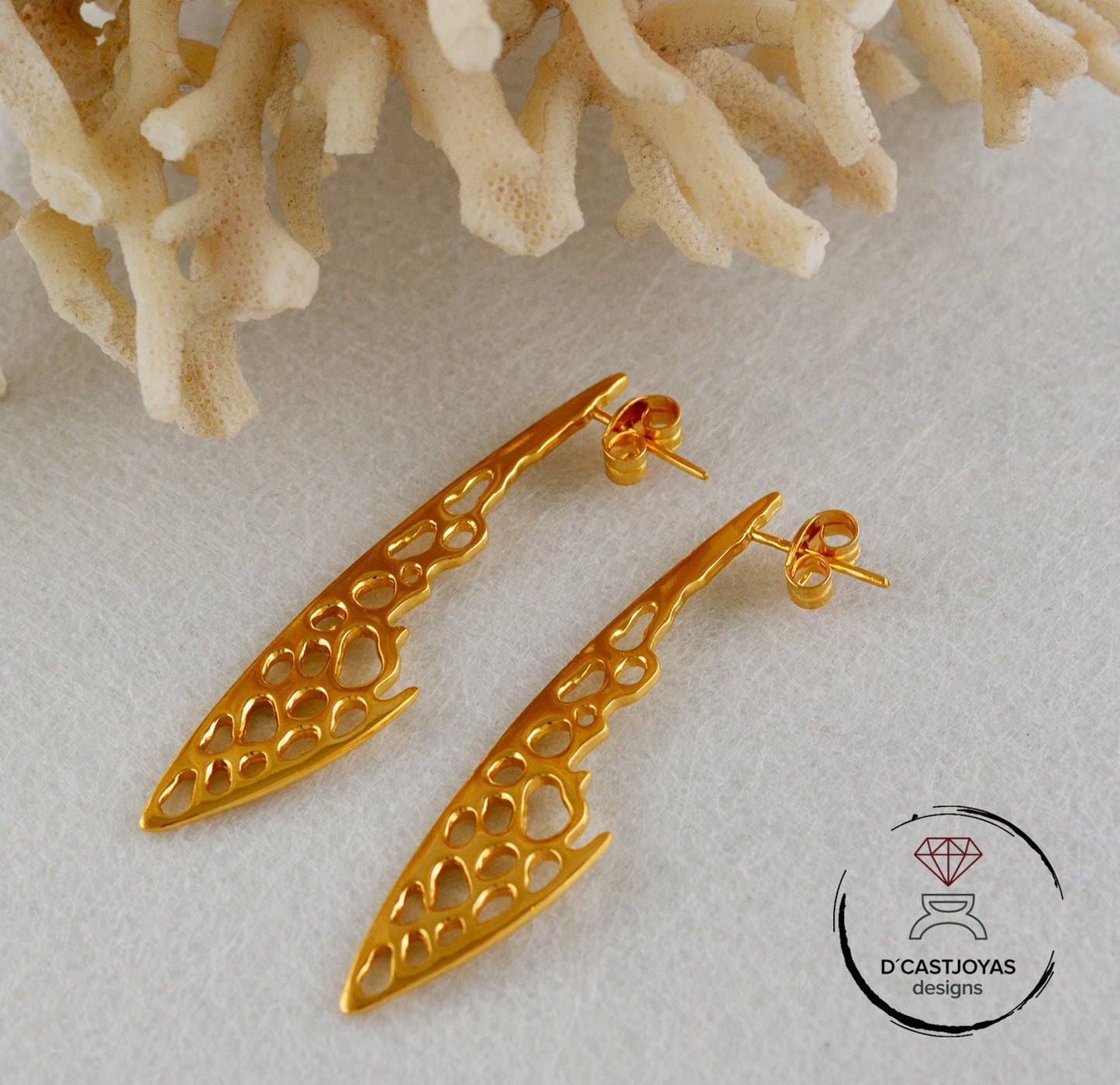 Lange silberne Knochenohrringe, Libellenflügelohrringe, lange 925er Silberohrringe, handgefertigte Ohrringe, Boho-Stil,