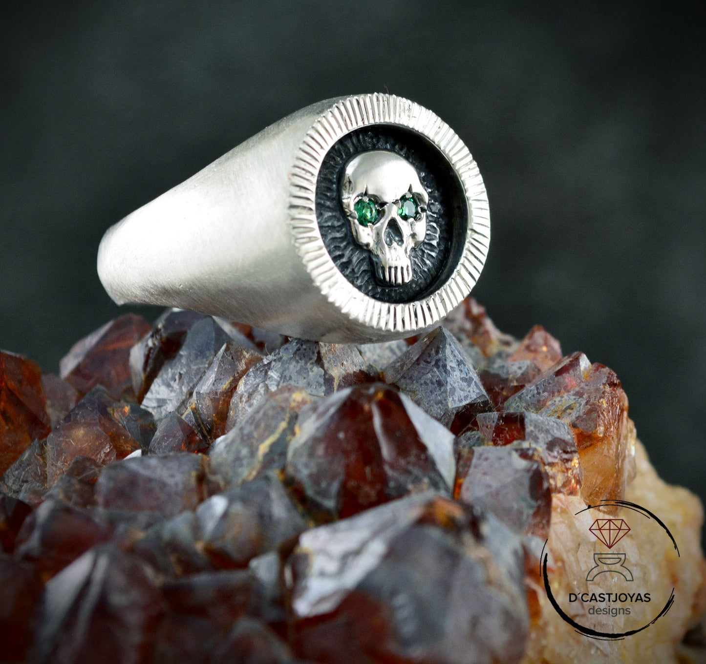 Set personalized silver seal rings, Personalized original alliances