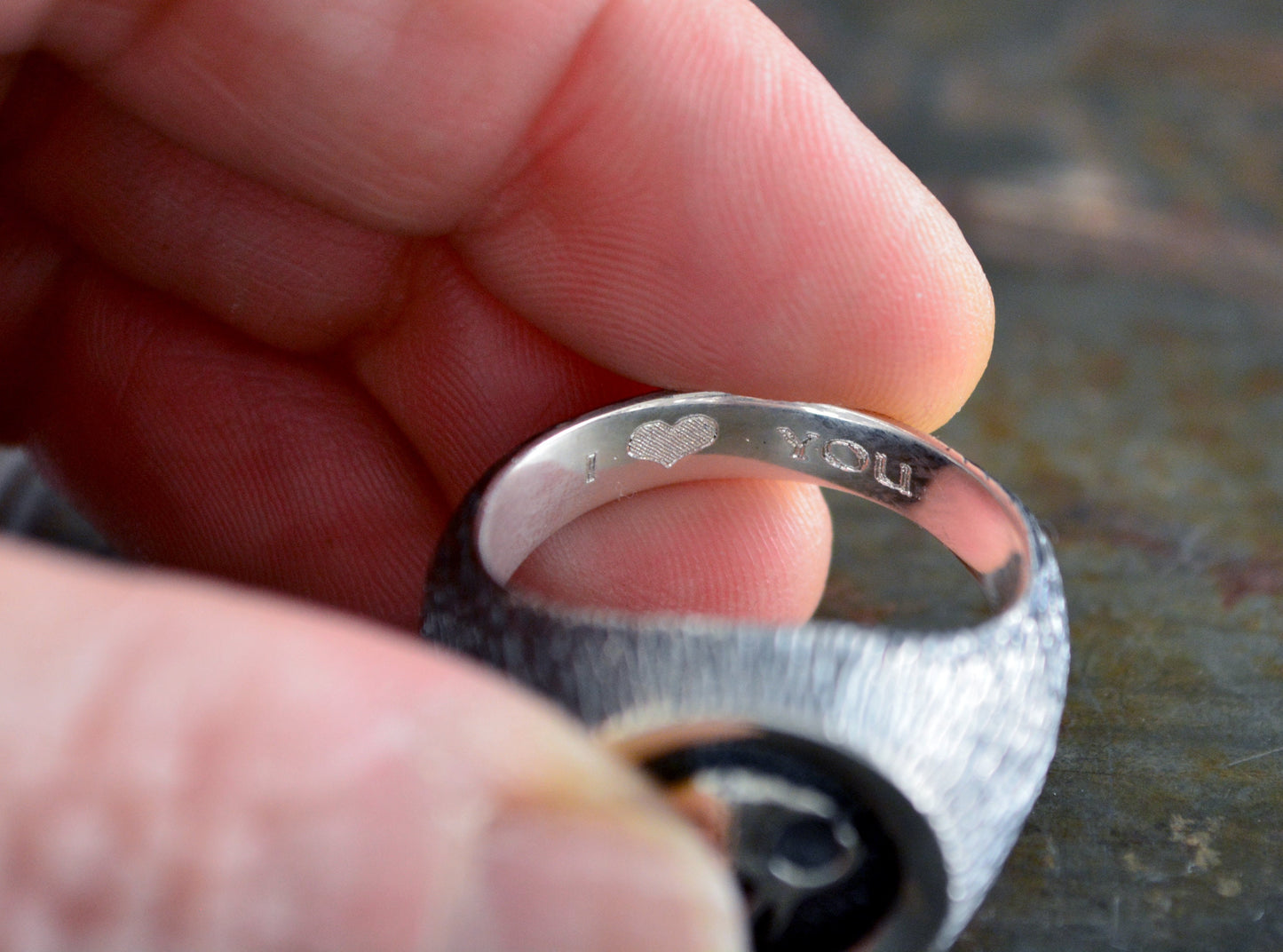 Anillo sello con calavera de gato en plata de ley - D´Cast