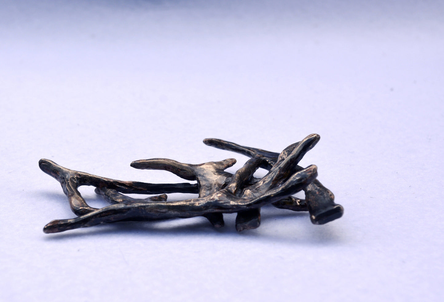 The Forest, Artistic bronze brooch, Contemporary jewelry, Handmade brooch