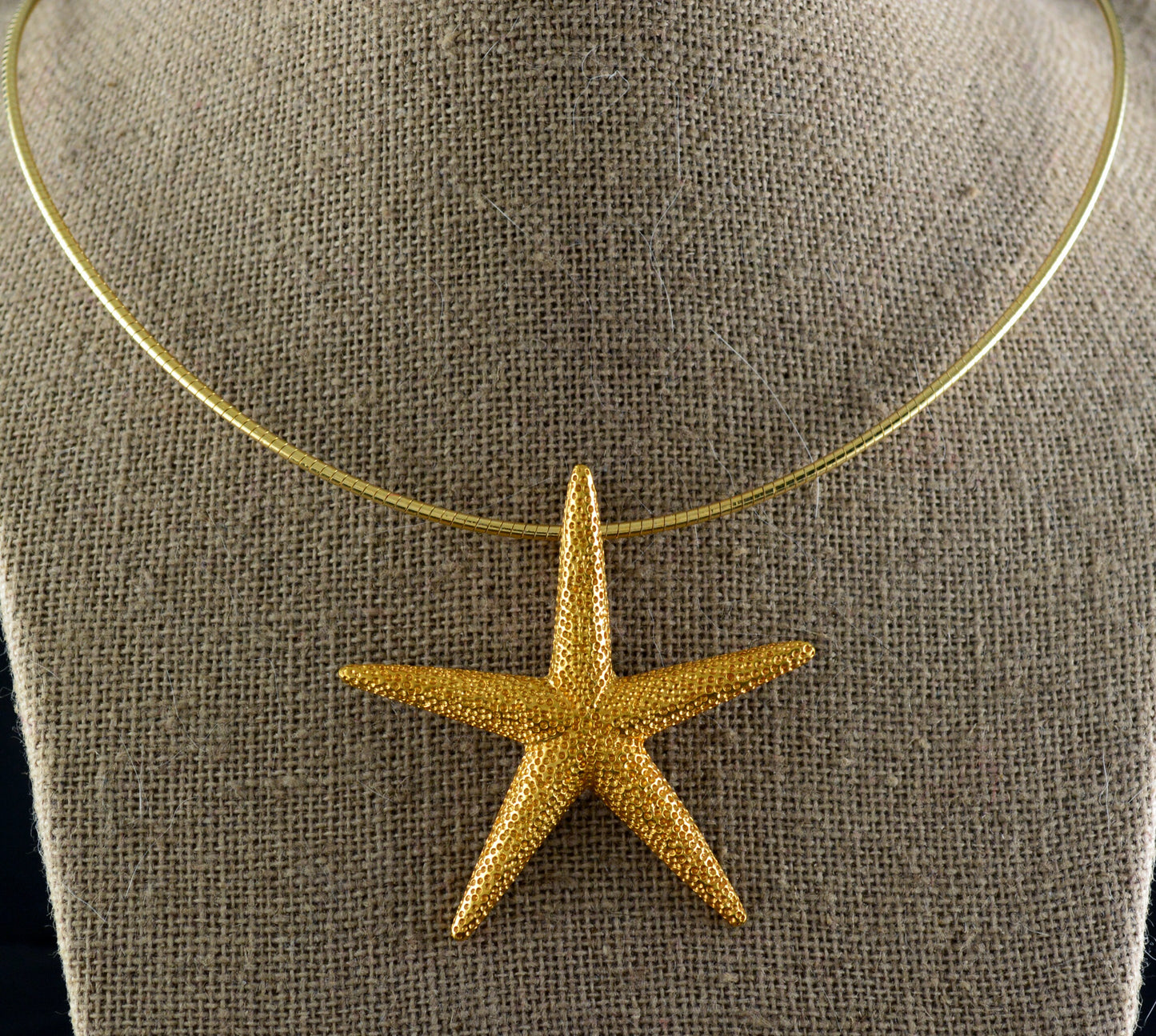 Semi-rigid gold-plated sterling silver mouse tail choker, , Solid sterling silver