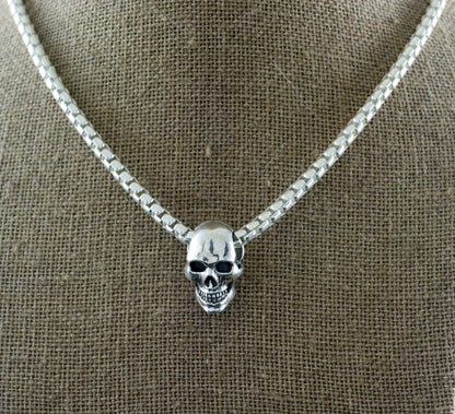 Solid Sterling Silver Square Rolo Chain, Chunky Silver Chain