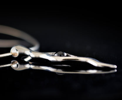 Colgante plata de El ojo de la suerte con piedra,  Joyería contemporánea - D´Cast