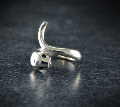 Anillo serpiente de plata de ley maciza, Anillo Ouroboros - D´Cast