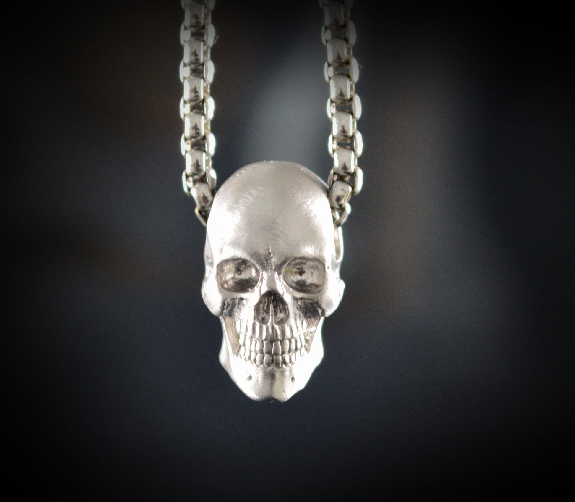white gold skull