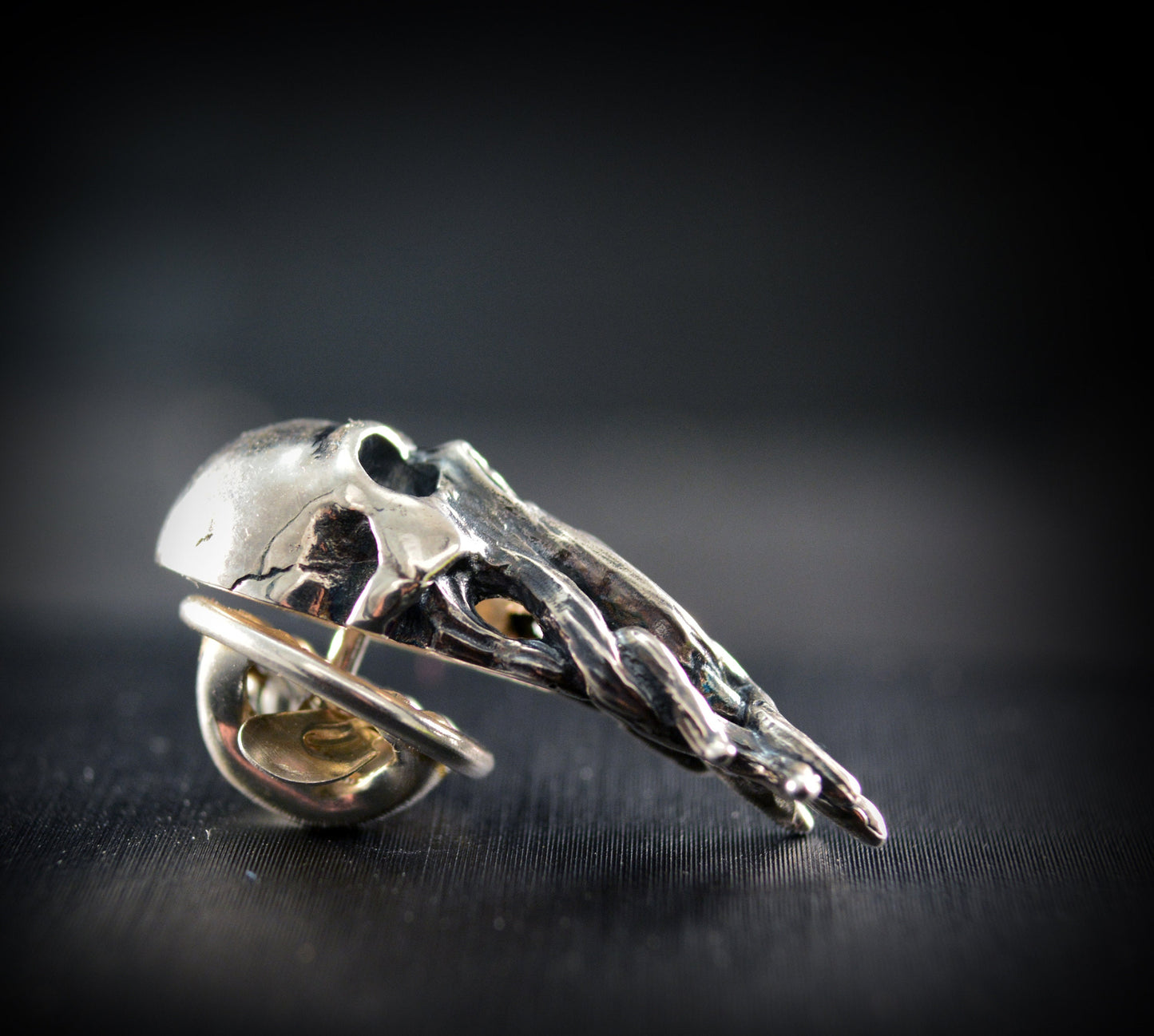 Pin Cthulhu hecho a mano en plata de ley, Broche calavera con tentáculos - D´Cast
